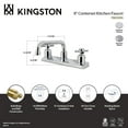 thumbnail image 7 of Kingston FB2131DX Concord Two-Handle 2-Hole 8" Centerset Kitchen Faucet in Polished Chrome, 7 of 7