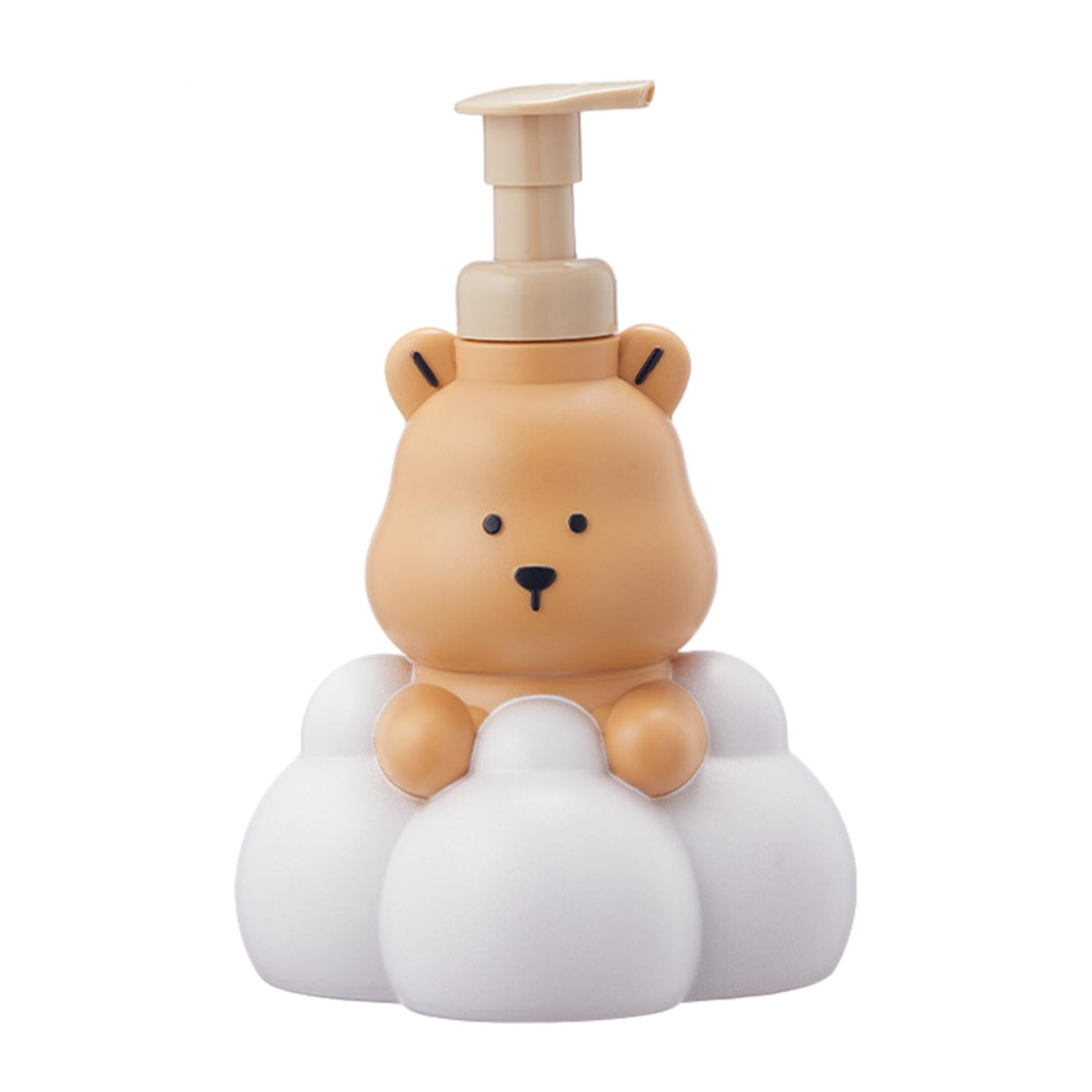Foam Soap Dispenser Pump Empty Foaming Pump Bottle for Office Airport Toilet 500ml Light Brown