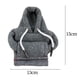 thumbnail image 5 of Funda para pomo de cambio de marchas de coche, cálida y cálida, con capucha para festivales, divertida y antivuelco. Gris, 5 of 5