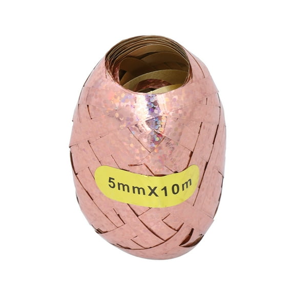 6pcs Rose Glitter Balloons with Curling Ribbons for Wrapping Wedding Party Decorations Accessories