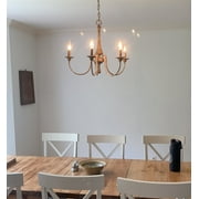 Kira Home Sherbrooke 24 French Country Rustic 5-Light Candle Chandelier