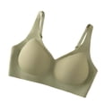 thumbnail image 2 of Gealkoca Wirefree Seamless Bra for Women Jelly Bras No Underwire Push Up Bra Soft Comfortable Bralette Full Coverage Solid Color V Neck Everyday Bras, 2 of 6