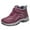 Purple, variant on KELINFONG Women's Winter Trekking Snow Boots Water Resistant Shoes Anti Slip Furry Lined Hiking Boot