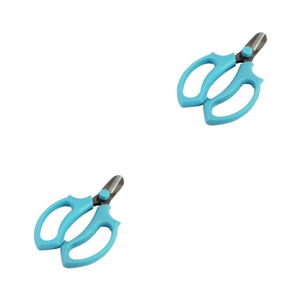 Matsuzay Tijeras de plástico, pelador de hojas de tallo, eliminación de rebabas, herramientas de corte DIY, suministros para dispositivos, Azul 2piezas