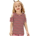 thumbnail image 4 of Ashirexll Chemises pour Filles, Hauts d'Été, Garçons Filles T-Shirt Imprimé à Manches Courtes Col Rond Haut Graphique Blouse Décontractée, 4 of 7