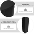 thumbnail image 4 of Atumon Accent Storage Cabinet, Curved Sideboard Cabinet, Modern Storage Cabinet with 4 Doors and Adjustable Shelves, Wood Accent Cabinet Furniture for Corridors Entryway Living Room, Black, 4 of 10