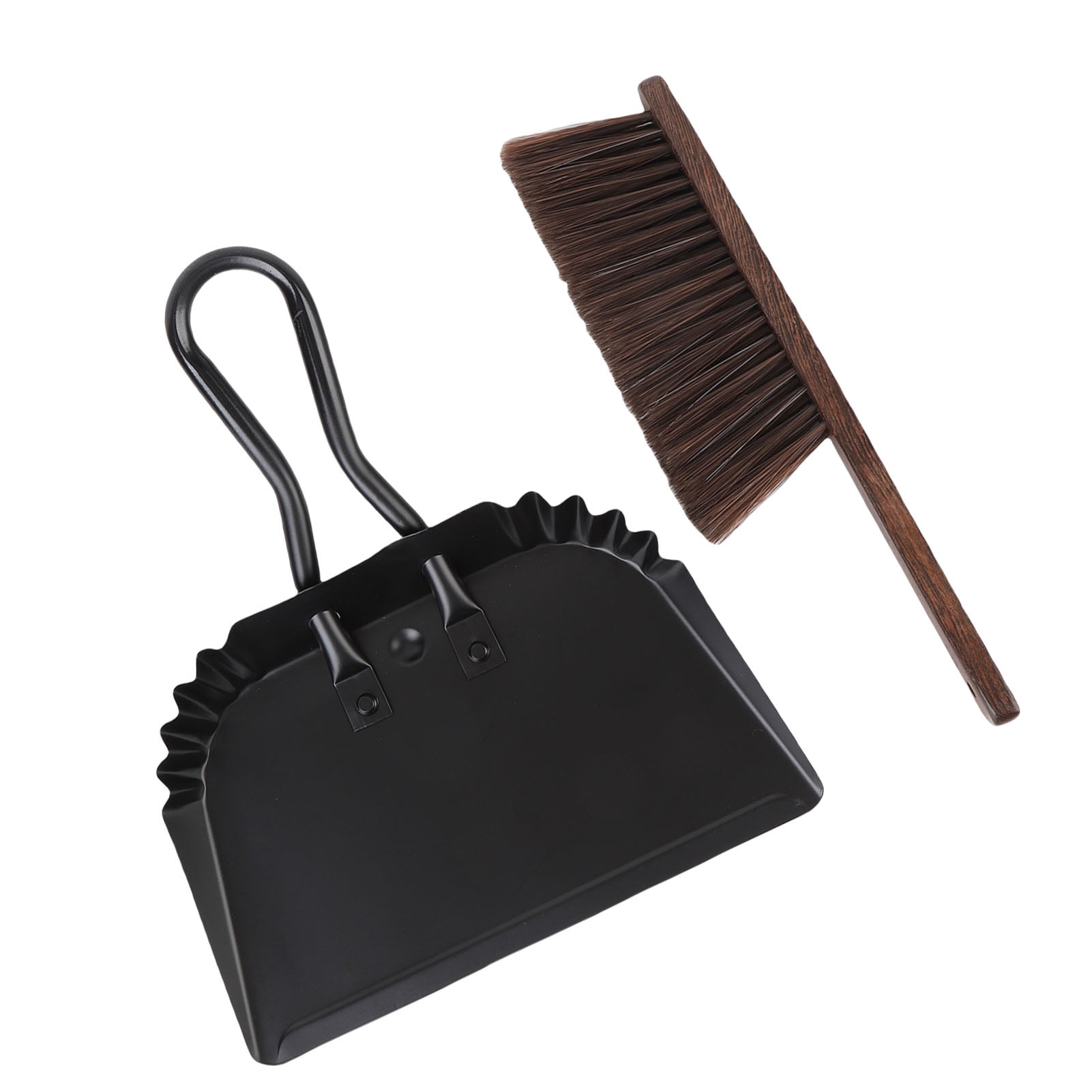Dust Pan Broom, Rustproof Dense Bristles Multi Purpose Dustpan and Brush Set  for Kitchen