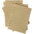 thumbnail image 4 of Papel de recarga A5, papel de artesanía forrado compatible con cuaderno de diario de cuero grande, insertos de diario de 160 páginas Afortunado Sencillez, 4 of 5