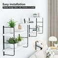 thumbnail image 5 of Wall Mounted Bookshelves, Floating Shelves for Wall, Wood Hanging Book Shelves for Room, Bedroom, Living Room, Easy Installation (White, 50W x 17H), 5 of 18