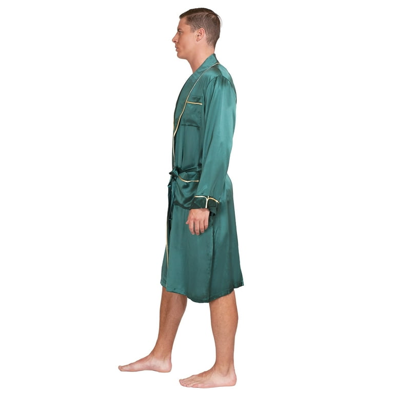 Men's Mulberry Silk Robe  Silk robe long, Mens silk robe, Silk outfit