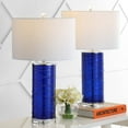 thumbnail image 5 of JONATHAN Y Cole 27.5" Modern Fused Glass Cylinder LED Table Lamp, Cobalt (Set of 2), JYL4017D-SET2, 5 of 8