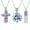 3 Pack Colorful, variant on 3pcs Cremation Ashes Jewelry Urn Pendant Necklace with Hollow Cross Urn Keepsake Cremation Jewelry for Ashes for Women Men