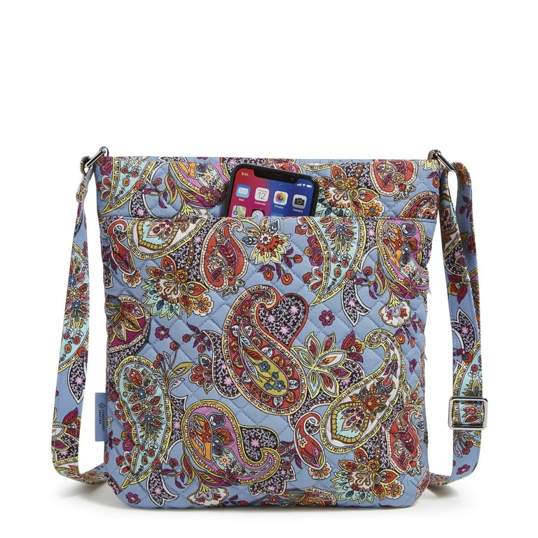Vera Bradley Women's Cotton Triple Zip Hipster Crossbody Bag