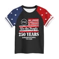 thumbnail image 4 of felwors Boys Girls 250 Anniversary USA Shirt Vintage 250 Years America Shirt Short Sleeve Celebration Patriotic Flag 1776-2026 Tshirt (6-7 Years,Black), 4 of 4