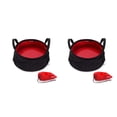 thumbnail image 4 of Naiovety Cubo de agua al aire libre 8.5L Senderismo Bolsa de lavabo plegable portátil Pesca Contenedor de reutilizable con asa Rojo 2piezas Naiovety CBP161831, 4 of 6