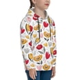 thumbnail image 3 of Haiem Tulips Flowers Pattern Boys Hoodie, Youth Pullover Hooded Sweatshirt, Kangaroo Pocket Hoodie for Kids Girls -Medium, 3 of 6