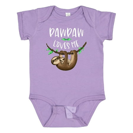 

Inktastic Pawpaw Loves Me Cute Sloth and Baby Gift Baby Boy or Baby Girl Bodysuit