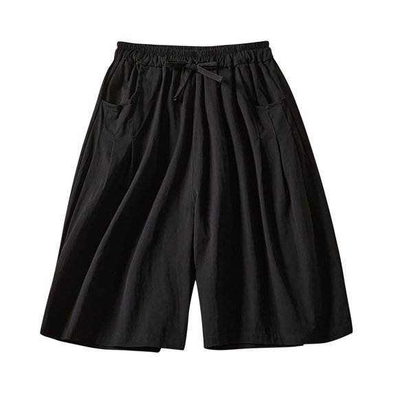 Pitauce Linen Shorts for Women Summer High Waisted Lounge Shorts Comfy Casual Cotton Shorts with Pockets