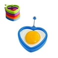 thumbnail image 3 of Heart Shaped Pancake Pancake Holiday Breakfast Tools Star Egg Frying Silicone For Frying Eggs Making Festive Pancakes For Holiday Breakfasts Themed Celebrations Valentine's Day Baking Pan with Rack, 3 of 3