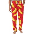 thumbnail image 2 of Styesk Men's Pants Men Printing Elastic Waist Draw Rope Pocket Full Length Pants, 2 of 6