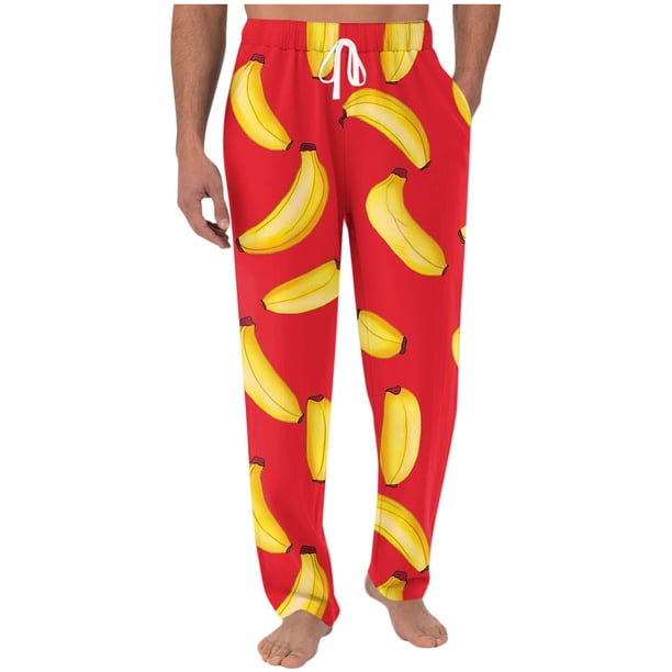 Pantalones largos para hombre con estampado de cintura elástica y bolsillo con cordón, pantalones largos de poliéster para hombre