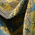thumbnail image 7 of Unique Loom Outdoor Traditional Collection Area Rug - Cahuita (4'  x 6' Rectangle Blue/Green), 7 of 7