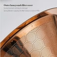 thumbnail image 5 of 304 Stainless Steel Coffee Filter 600 Mesh Double-Layer Honeycomb Filter Bowl with Base Filter-Free Paper Coffee Strainer (STEEL COLOR), 5 of 7