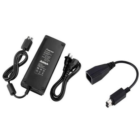 Insten AC Transfer Cable+135W 12V AC Power Charger Adapter For Xbox 360 Slim