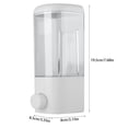 thumbnail image 2 of 400ml Bathroom Hotel Wall Mounted Plastic Soap Liquid Shampoo Lotion Manual Dispenser, Wall Soap Dispenser,Soap Lotion Dispenser, 2 of 7