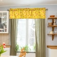 thumbnail image 3 of Yayeee Kitchen Valance Rod Pocket 54" x 18" Living Room Window Curtain, Pink White Stars, 3 of 6