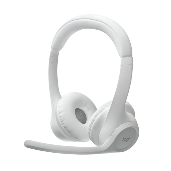 Logitech Zone 300 Over-Ear Wireless Headset with Noise Canceling Microphone, Off-White