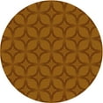thumbnail image 1 of Ahgly Company Machine Washable Indoor Round Transitional Orange Area Rugs, 3' Round, 1 of 7