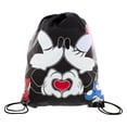 thumbnail image 2 of Disney Mickey & Minnie Black Nylon Drawstring Tote, 2 of 4