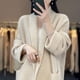 thumbnail image 3 of Suéter de cuello en V medio largo de versión coreana nueva de otoño e invierno, abrigo de mujer, cárdigan de punto de estilo perezoso adelgazante de alta gama, 3 of 4