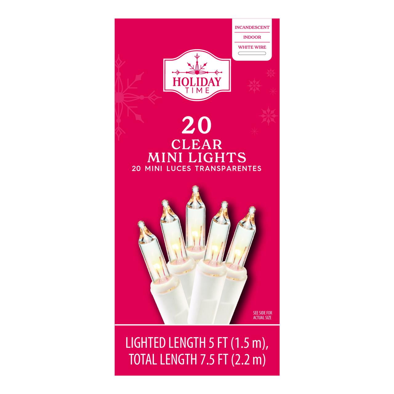 Holiday time 20 clear mini lights online