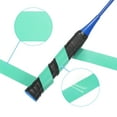 thumbnail image 3 of Uxcell 43.3" Absorb Sweat Non-Slip PU Tennis Racket Overgrip Tape Wraps Peacock Blue 9 Pack, 3 of 6