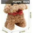 thumbnail image 2 of 2026 New Upgrade Hopping Dog Interactive Electronic Plush Puppy Toy - Realistic Puppy Walking, Barking & Tail Wagging Pet for Kids (Brown), 2 of 6