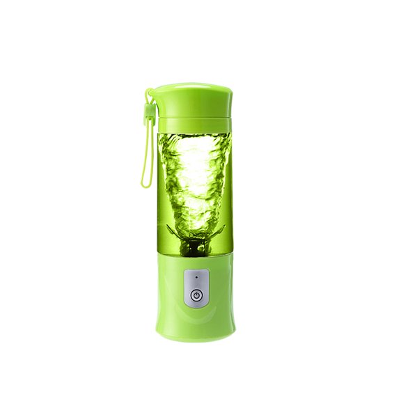 Billuyoard Exprimidor eléctrico de frutas y verduras, licuadora de velocidad rápida, taza para viajar, senderismo, Fitness, batidora de leche Electrodomésticos Verde
