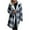 Black, variant on DDAPJ pyju Womens Plaid Fleece Jackets Long Shacket Jacket Open Front Notched Lapel Trench Coat Fuzzy Warm Winter Coats with Pockets Black S