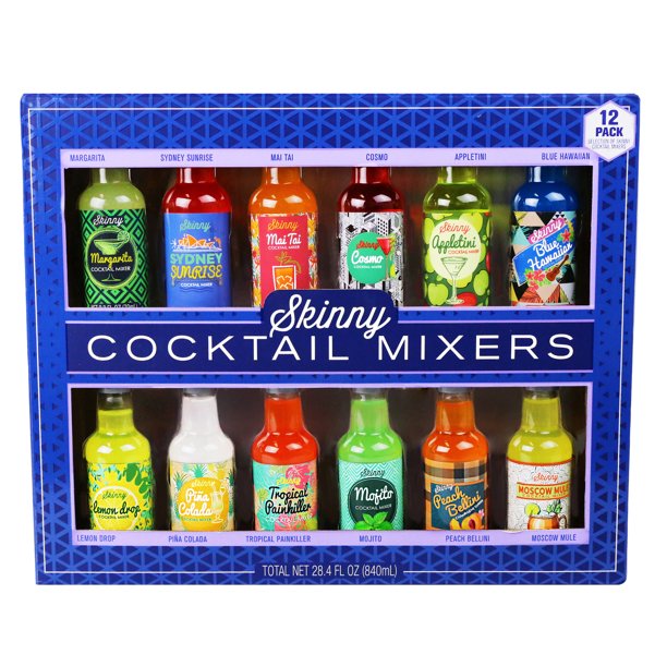 Thoughtfully Cocktails, Skinny Cocktail Mixers, 12 Pack (No Alcohol