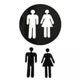 thumbnail image 1 of GROWTH TANK 6xRestroom Signs Identification Placard for Restaurant Commercial Bar Black, 1 of 8