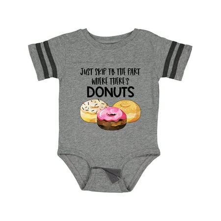 

Inktastic Just Skip to the Part Where There s Donuts Gift Baby Boy or Baby Girl Bodysuit