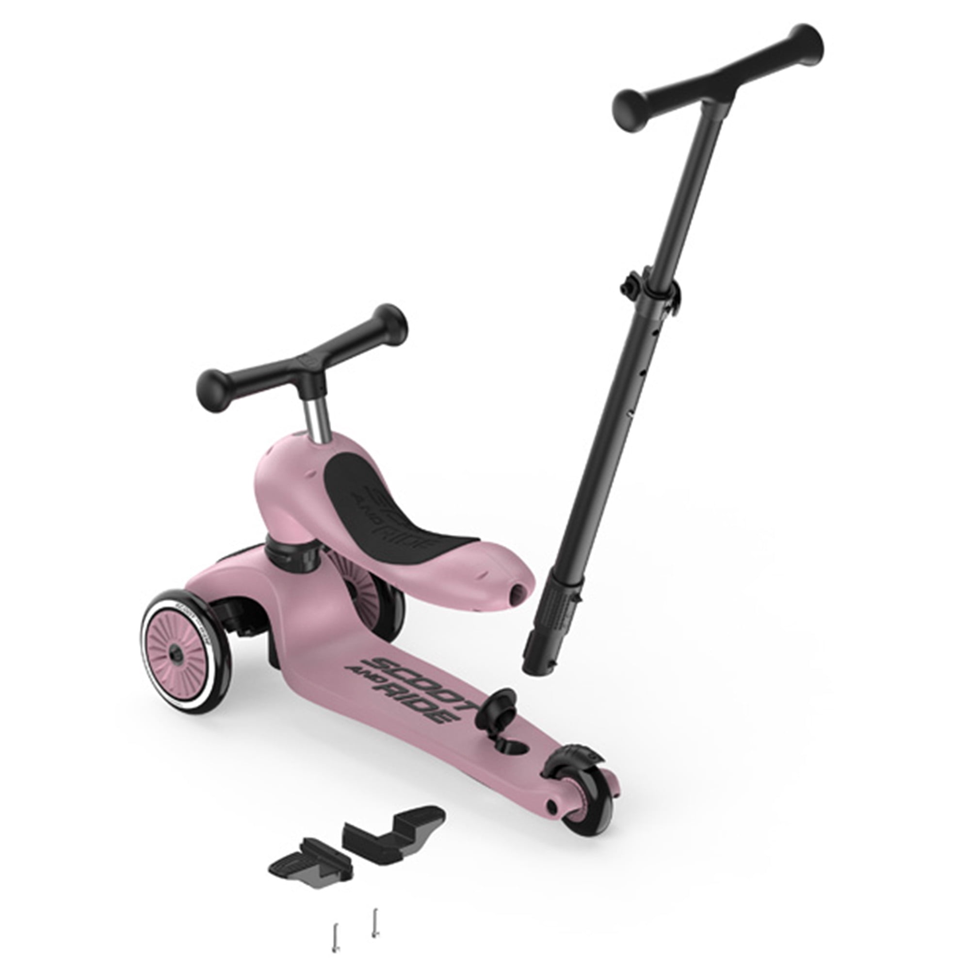 Scoot & Ride 2-in-1 Kids Scooter & Push Bar, Highwaykick 1 Push