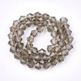 thumbnail image 2 of Imitation Austrian 5301 Bicone Beads Faceted Glass Beads Strands Tan 6x6mm Hole: 1.2mm about 44~47pcs/strand 24.5~25cm, 2 of 2