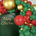 thumbnail image 4 of Kit de Arco de Corona de Globos navideños Xihbxyly 197 rojo verde Dorado y blanco, 4 of 7