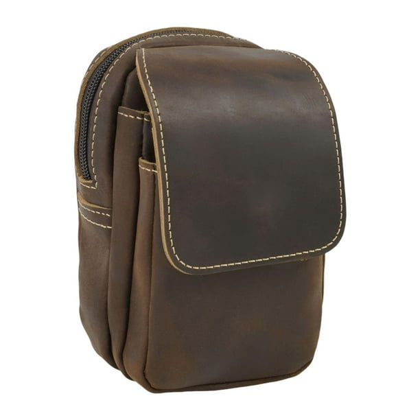 Riñonera con cinturón para hombre, soporte para cinturón de teléfono, deportiva con lazo a la moda, bolsa para teléfono para senderismo y Café