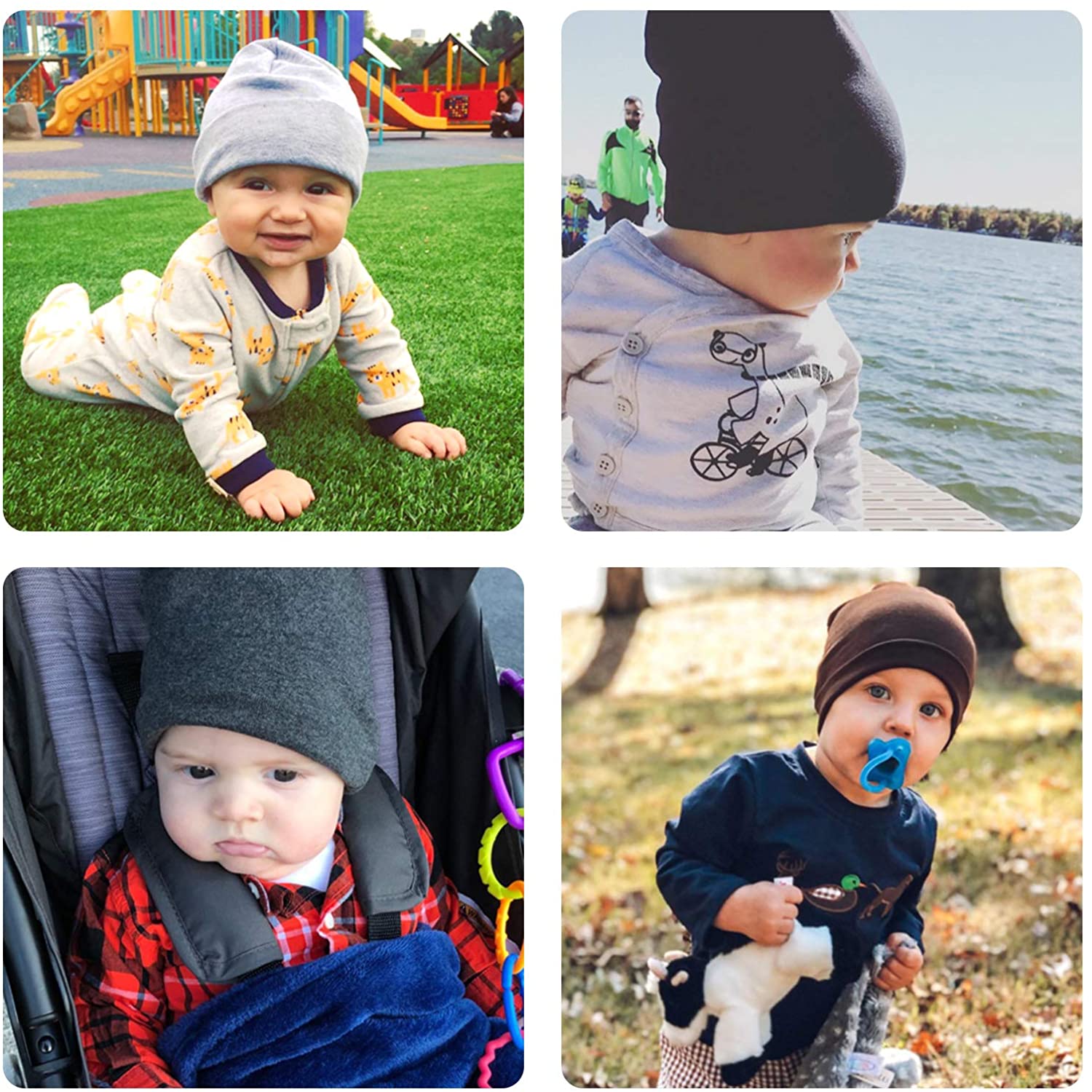 Baby Beanies Unisex Soft Toddler Cotton 