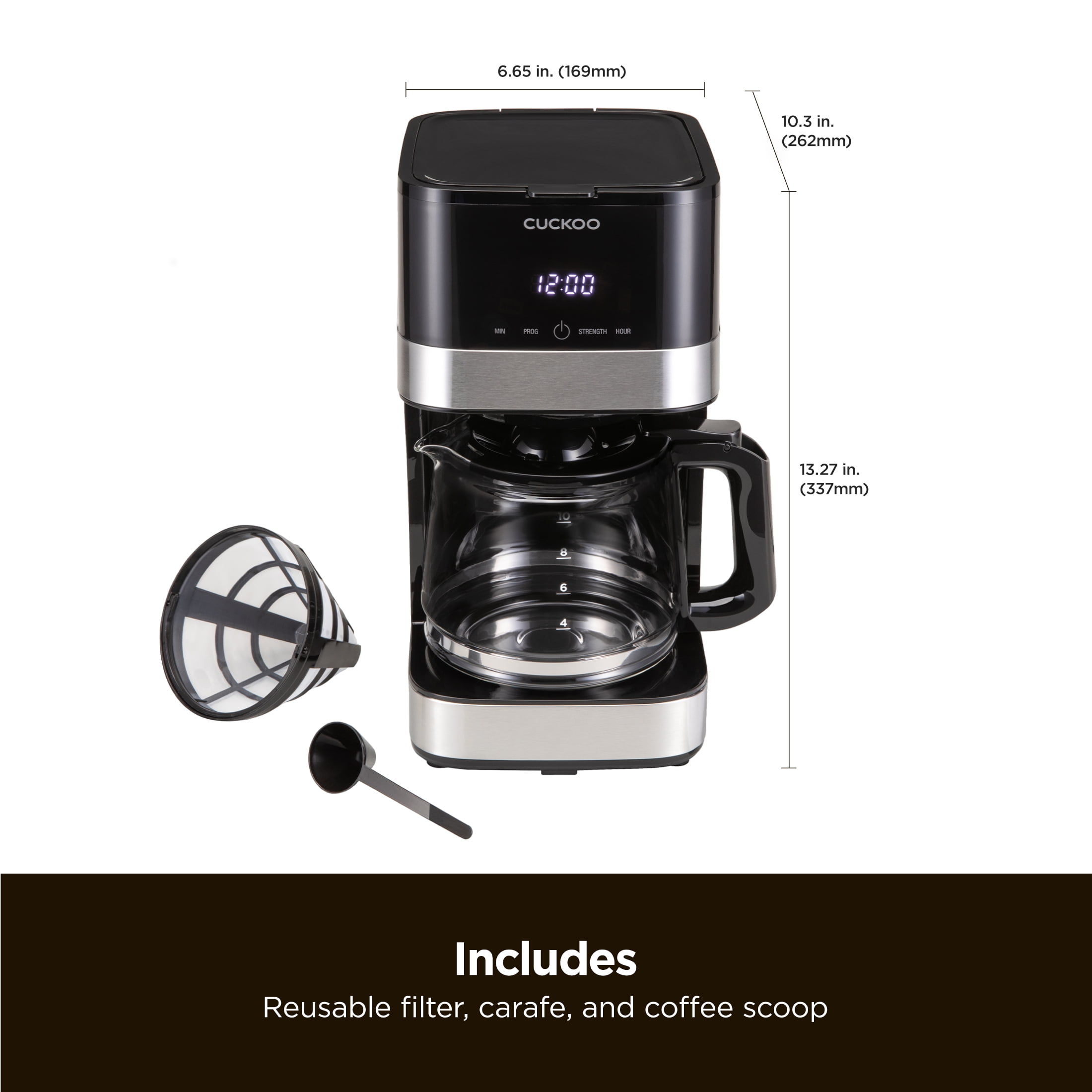 CUCKOO Classic Drip Coffee Maker 10 Cup