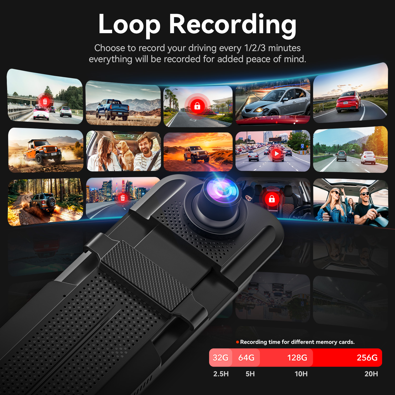 WolfBox M40lite 4K Front 1080P Rear Mirror Dash Cam photo 5