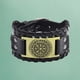 thumbnail image 1 of Brazalete Ajustable de cuero PU con Runas Nórdicas para Hombre perfecl, 1 of 8